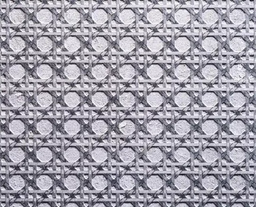 Motif de cannage gravé au laser sur pierre grise