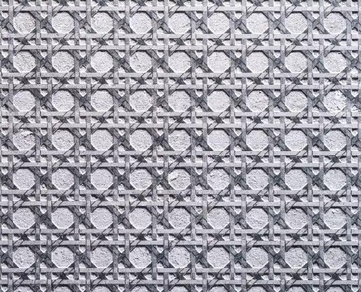 Motif de cannage gravé au laser sur pierre grise